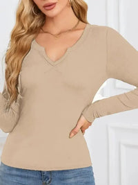 Notched Long Sleeve T-Shirt - Update AvenueT-ShirtsTrendsi10010083962267710010083962267717137438 - 23aa - 4a32 - ac55 - f8c053e73e6c - Max - OriginTan