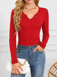 Notched Long Sleeve T-Shirt - Update AvenueT-ShirtsTrendsi100100839626287100100839626287db2e15e9 - 6540 - 4c5d - aa3c - f7e253ab2ddd - Max - OriginDeep Red