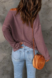 Notched Neck Drop Shoulder Blouse - Update AvenueTrendsi1001016872630511001016872630514541e03b1dc4412f9a6242fe6e3b16c2 - MaxDusty Purple