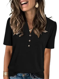 Notched Short Sleeve T-Shirt - Update AvenueT-ShirtsTrendsi100100111411195100100111411195c814ed83 - d001 - 4de8 - be9b - 1d3498737179 - Max - OriginBlack