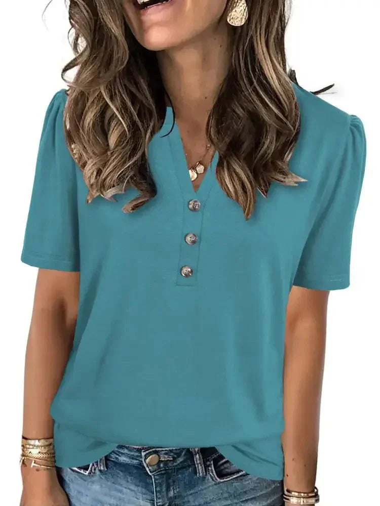 Notched Short Sleeve T-Shirt - Update AvenueT-ShirtsTrendsi1001001114112281001001114112281acb89a7 - 16c7 - 4e18 - 9449 - e1ddff2ca6b0 - Max - OriginSky Blue