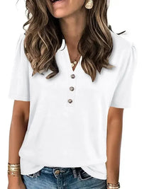 Notched Short Sleeve T-Shirt - Update AvenueT-ShirtsTrendsi100100111412116100100111412116fca30677 - 55b7 - 4490 - b9b3 - 675424615108 - Max - OriginWhite