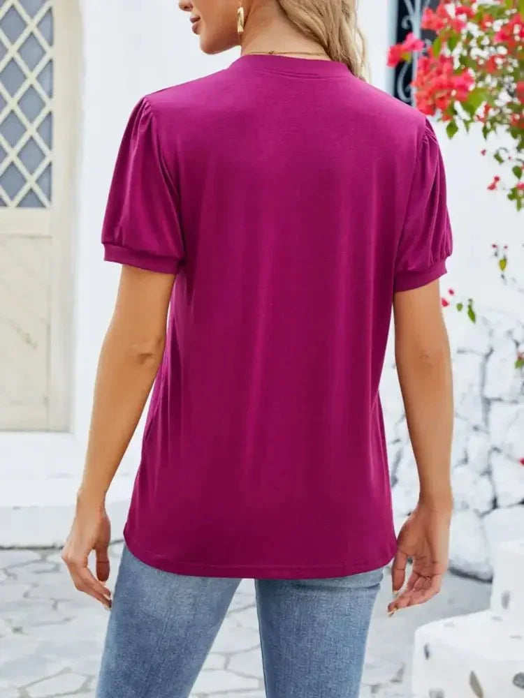 Notched Short Sleeve T-Shirt - Update AvenueT-ShirtsTrendsi100100663540337100100663540337afdeba1a - 9d7c - 43a4 - b9dd - 76a8fb3bb392 - Max - OriginWine Red