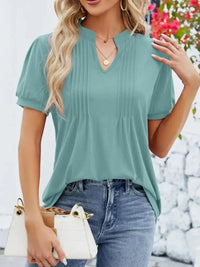 Notched Short Sleeve T-Shirt - Update AvenueT-ShirtsTrendsi10010066354092610010066354092609d01721 - afb0 - 4bfb - bf66 - 524e43c90bfe - Max - OriginBean Green