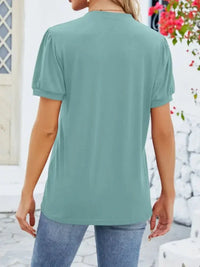 Notched Short Sleeve T-Shirt - Update AvenueT-ShirtsTrendsi1001006635409261001006635409260b19299a - 70ec - 48b6 - 8175 - 8ffdaacb0dce - Max - OriginBean Green