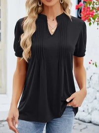 Notched Short Sleeve T-Shirt - Update AvenueT-ShirtsTrendsi100100663544813100100663544813abf99780 - 924b - 49a9 - 884a - 226906dfab86 - Max - OriginBlack