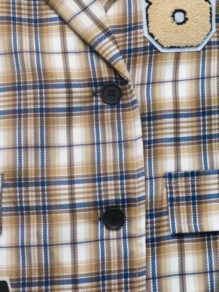 Number 87 Plaid Long Sleeve Blazer - Update AvenueTrendsi100100249254814100100249254814ea9d7c0813304b7e8c7b4c2d2436d551 - Max - OriginCoffee Brown