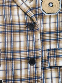 Number 87 Plaid Long Sleeve Blazer - Update AvenueTrendsi100100249254814100100249254814ea9d7c0813304b7e8c7b4c2d2436d551 - Max - OriginCoffee Brown