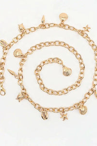 Ocean Element Charm Chain Belt - Update AvenueTrendsi100100394527133100100394527133Ocean Element Charm Chain BeltGold