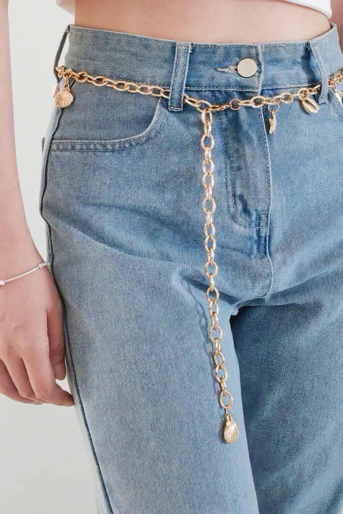 Ocean Element Charm Chain Belt - Update AvenueTrendsi100100394527133100100394527133Ocean Element Charm Chain BeltGold