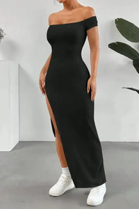 Off Shoulder Slit Maxi Dress - Update AvenueFestival VibesTrendsi100100661468209100100661468209bde3a977 - ffaf - 4f39 - 9575 - 70b5cfbfc7e6 - MaxBlack