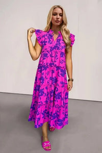 Oh Full Size Ruffled Printed Notched Cap Sleeve Midi Dress - Update AvenueVacation StyleTrendsi1001000721914921001000721914924d2e0a98 - 49c7 - 4fe5 - 9d5c - 657b993577ea - MaxRed - Violet
