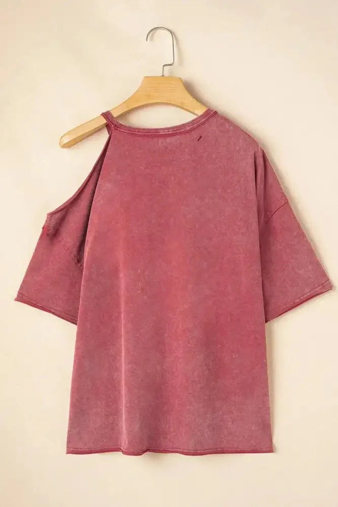 One Shoulder Half Sleeve Oversized Tunic T Shirt - Update AvenueTrendsi1001009493972761001009493972763bdb0ead - bdcc - 439d - 9817 - aa269e664c0f - Max - OriginDusty Pink