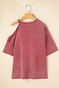 One Shoulder Half Sleeve Oversized Tunic T Shirt - Update AvenueTrendsi1001009493972761001009493972763bdb0ead - bdcc - 439d - 9817 - aa269e664c0f - Max - OriginDusty Pink
