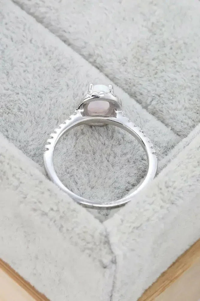 Opal 925 Sterling Silver Halo Ring - Update AvenueRingTrendsi100100064723471100100064723471Opal 925 Sterling Silver Halo RingSilver
