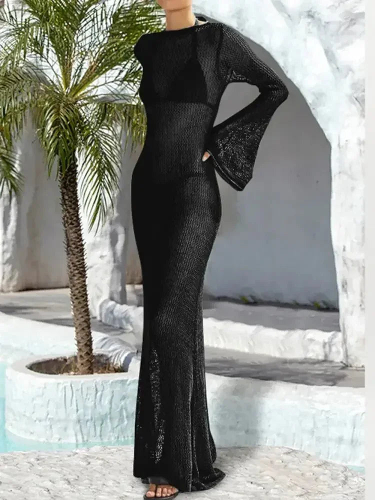 Openwork Backless Flare Sleeve Cover - Up Dress - Update AvenueFestival VibesTrendsi100100644641470100100644641470ac7327b7 - 9bcf - 47ce - 898a - 18504c345521 - MaxWhite