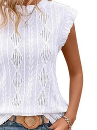 Openwork Round Neck Top - Update AvenueT-ShirtsTrendsi1001004403119151001004403119151b4f1ab7 - e418 - 4c8f - 9062 - 3366b7bd5da9 - Max - OriginWhite