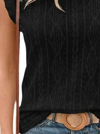 Openwork Round Neck Top - Update AvenueT-ShirtsTrendsi100100440317255100100440317255561653c0 - 2cba - 4b22 - a83e - 2a99b6ff480c - Max - OriginBlack