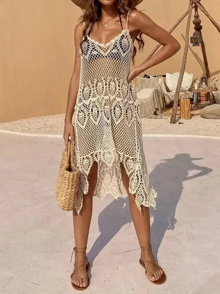 Openwork Scoop Neck Spaghetti Strap Cover - Up Dress - Update AvenueBoho VibesTrendsi10010046916455210010046916455266b9af40 - d675 - 40fb - ba16 - dab6d846db56 - MaxBeige