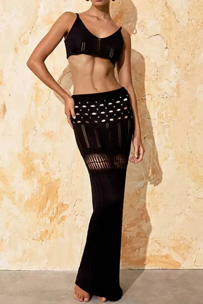 Openwork Scoop Neck Spaghetti Strap Swimsuit Cover - Up Set - Update AvenueFestival VibesTrendsi100100765881266100100765881266ae6c1d0e - d5e6 - 4153 - 85cc - c81b7533dfb4 - MaxBlack