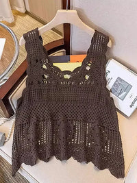 Openwork Scoop Neck Tank - Update AvenueFestival VibesTrendsi1001004075228301001004075228302bee6e08 - 9e5d - 4a31 - 846f - 3238df022a27 - MaxOlive Brown