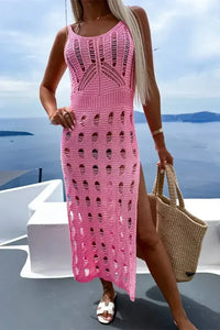 Openwork Slit Scoop Neck Sleeveless Cover Up - Update AvenueTrendsi100100314972385100100314972385dc7e4be5 - 952a - 4d24 - 8415 - 4cac9aa14fd8 - MaxPink