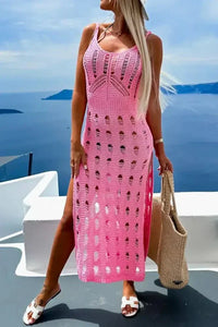 Openwork Slit Scoop Neck Sleeveless Cover Up - Update AvenueTrendsi1001003149723851001003149723853946ff20 - 3680 - 4c32 - b7b8 - dc452be35c49 - MaxPink