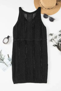 Openwork Slit V - Neck Sleeveless Cover Up Dress - Update AvenueTrendsi10010064526128010010064526128055082a83 - bb9b - 4a98 - a2ae - 40a22456c11e - MaxBlack