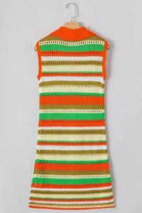 Openwork Stripe Sleeveless Sweater Dress - Update AvenueBoho VibesTrendsi1001009369771151001009369771151a25a594 - 626e - 4d8f - 9428 - 1d0c533a3bde - MaxStripe