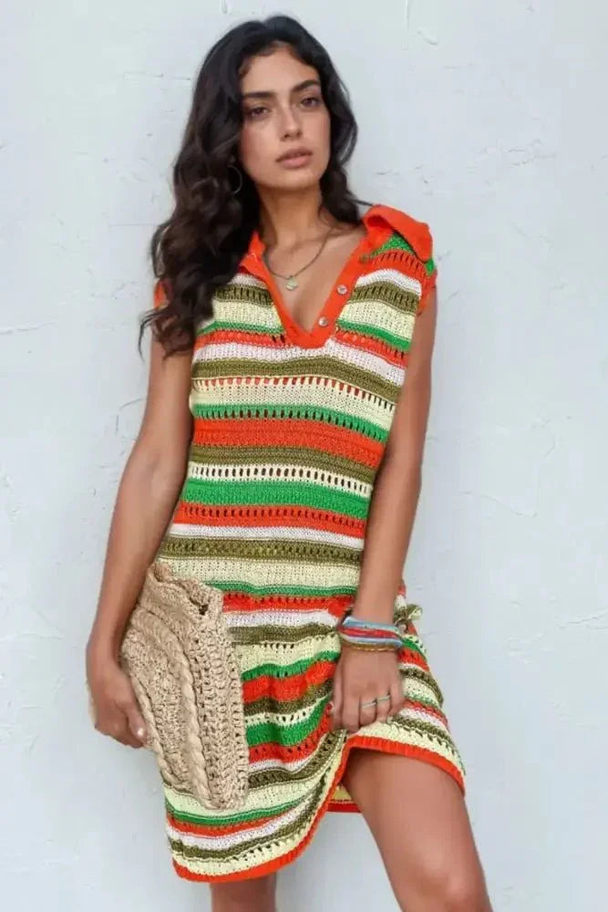 Openwork Stripe Sleeveless Sweater Dress - Update AvenueBoho VibesTrendsi1001009369771151001009369771150c947641 - 3462 - 48e9 - b0fa - 0b916c8b4f32 - MaxStripe