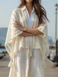 Openwork Tassel Open Front Knit Cover Up - Update AvenueBoho VibesTrendsi100100439302109100100439302109d1fbf8a6 - 7146 - 4305 - b31e - 325643faeb8f - Max - OriginCream