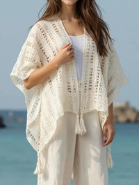 Openwork Tassel Open Front Knit Cover Up - Update AvenueBoho VibesTrendsi10010043930210910010043930210914ca6f29 - 180c - 4a78 - 9b59 - b50fdd7bb5fd - Max - OriginCream