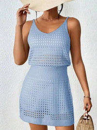 Openwork V - Neck Sleeveless Cover Up Dress - Update AvenueTrendsi100100588078541100100588078541aab2442d - 68b5 - 461a - b4df - 1f0730073f2a - MaxLight Blue