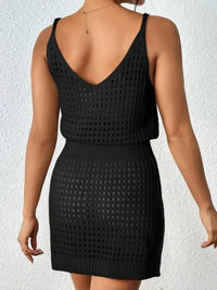 Openwork V - Neck Sleeveless Cover Up Dress - Update AvenueTrendsi1001005880790621001005880790627457151f - 1f74 - 4f40 - a984 - 8ccc7ec9fe32 - MaxBlack