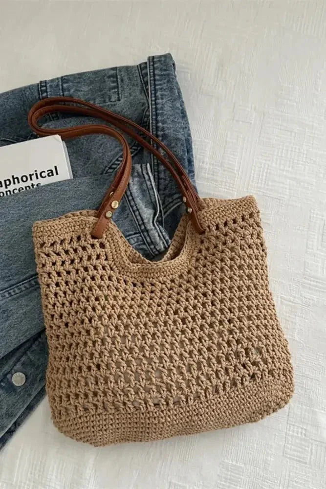 Openwork Woven Tote Bag - Update AvenueFestival VibesTrendsi100700472551191100700472551191ff8fefd7 - bc18 - 455c - 96d2 - 02a10a1e979f - MaxCamel