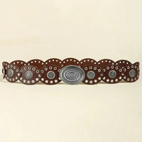 Oval PU Belt - Update AvenueTrendsi101300887101889101300887101889Oval PU BeltDark Brown