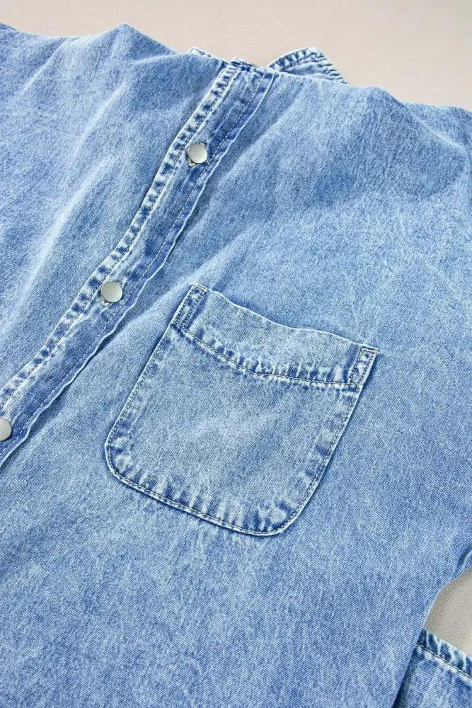 Oversized Button Down Denim Shirt Dress - Update AvenueDenim Dresses & SkirtsTrendsi100100376611646100100376611646e2c169c8 - 149c - 4569 - b4ab - 5904196fdd09 - Max - OriginLight Blue