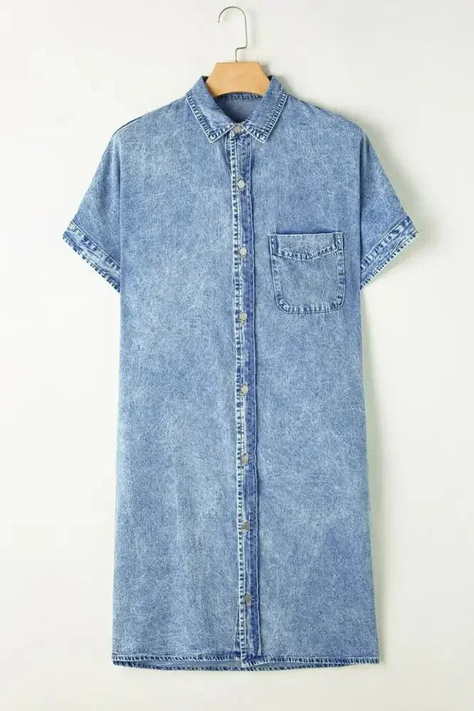 Oversized Button Down Denim Shirt Dress - Update AvenueDenim Dresses & SkirtsTrendsi10010037661164610010037661164686da483d - fc89 - 49bf - 8bd8 - 42d38dd57cc0 - Max - OriginLight Blue