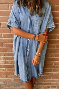Oversized Button Down Denim Shirt Dress - Update AvenueDenim Dresses & SkirtsTrendsi10010037661164610010037661164607d47e35 - faba - 4eea - 8070 - 541d961e9f20 - Max - OriginLight Blue