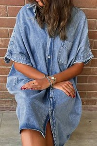 Oversized Button Down Denim Shirt Dress - Update AvenueDenim Dresses & SkirtsTrendsi10010037661164610010037661164607b0bfe8 - c01a - 45e4 - 991b - 91ce1c29bd89 - Max - OriginLight Blue