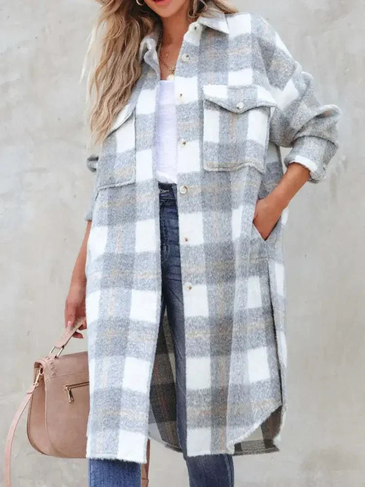 Oversized Plaid Button Up Longline Jacket - Update AvenueTrendsi100100154241183100100154241183a5a0eadf - 6951 - 4625 - b749 - 4d33efe8cfd0 - Max - OriginLight Gray