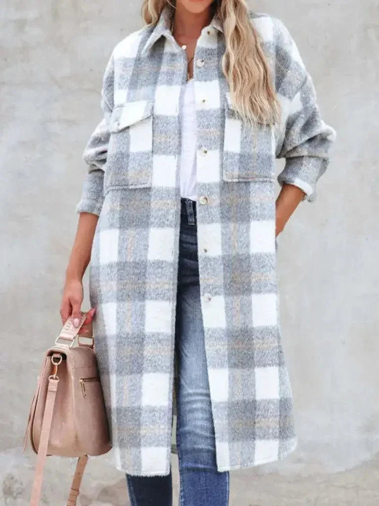 Oversized Plaid Button Up Longline Jacket - Update AvenueTrendsi100100154241183100100154241183ea3eaa06 - 0178 - 4a4b - 94fa - 85a82e7560d3 - Max - OriginLight Gray