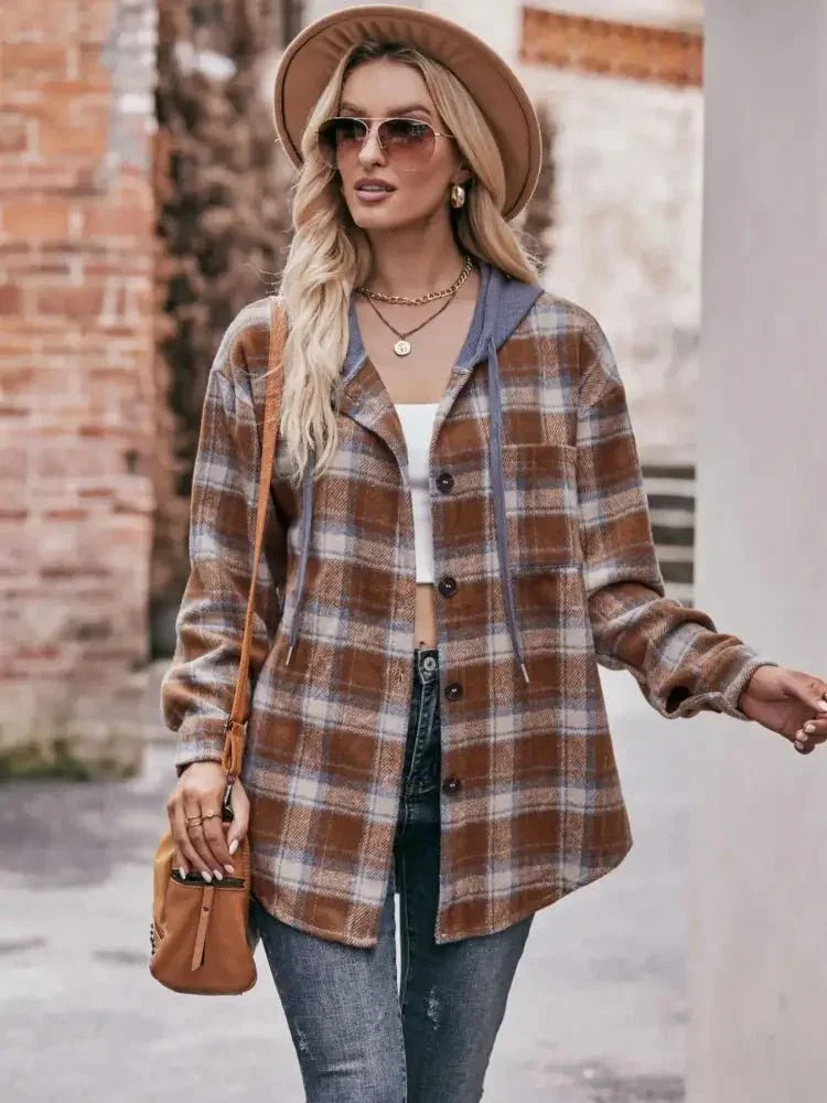 Oversized Plaid Button Up Shacket - Update AvenueTrendsi1001000740914071001000740914070fb16793 - b472 - 495d - af11 - 414db94ea43c - Max - OriginCaramel