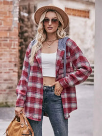 Oversized Plaid Button Up Shacket - Update AvenueTrendsi100100074099374100100074099374c0164c01 - eff8 - 4df1 - 8236 - b85b235fd296 - Max - OriginDeep Red