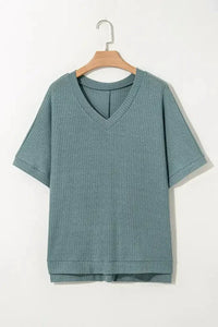 Oversized Ribbed Knit V Neck Dolman Short Sleeve Top - Update AvenueT-ShirtsTrendsi10010016762901910010016762901928fb7d22 - 64a1 - 4b79 - b275 - a403625589ee - Max - OriginAir Force Blue