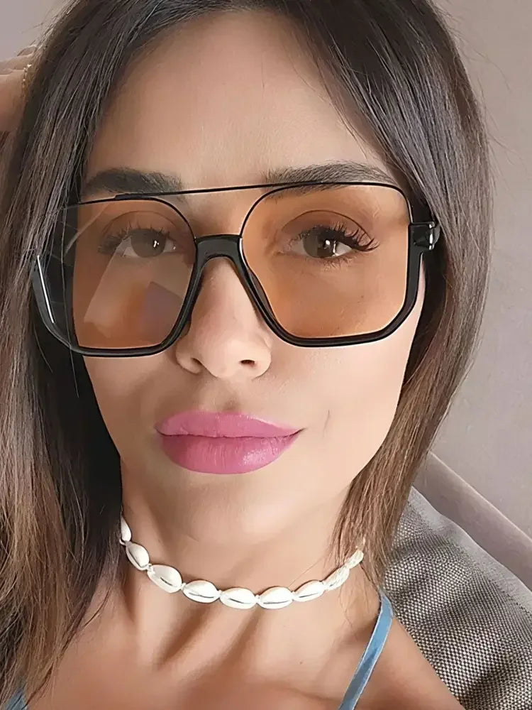Oversized Square Frame Fashion Sunglasses
