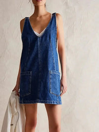 Oversized V - Neck Denim Tank Dress with Front Pockets - Update AvenueDenim Dresses & SkirtsTrendsi100100823074024100100823074024611b870f - 2b90 - 4e2b - 8fc0 - 0bb942afe3df - Max - OriginNavy