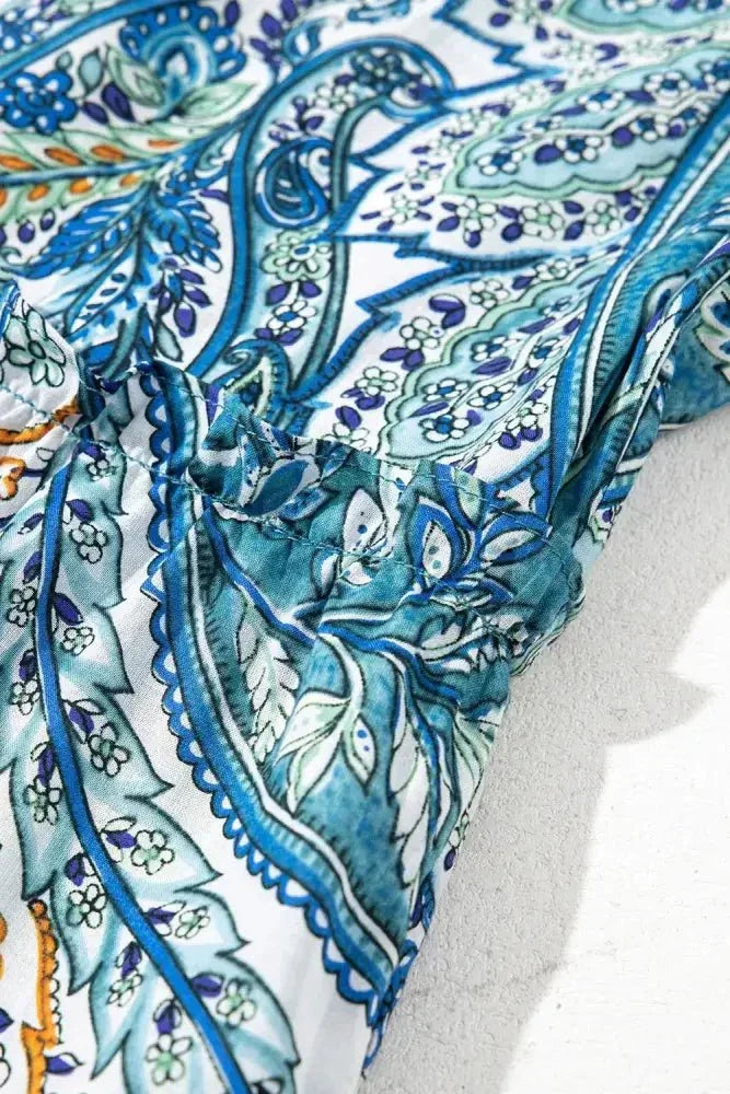 Paisley Floral V Neck Short Sleeve Mini Dress - Update AvenueTrendsi100100983068206100100983068206b370149f - a687 - 4c5e - 8d56 - 2333b4770c46 - Max - OriginFloral