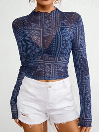 Paisley Mock Neck Long Sleeve Sheer Top - Update AvenueTrendsi10010035659280310010035659280360ffc6dc - 31af - 45a7 - b4ce - 78f63b0f9d87 - MaxDark Blue