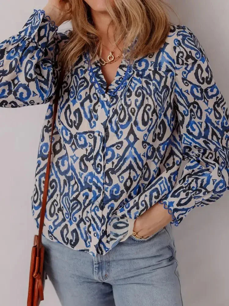 Paisley Print Long Sleeve Blouse - Update AvenueTrendsi100100897690080100100897690080a35efc5318854bf2baf7c8a089bb7638 - Max - OriginNavy